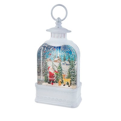 Kurt Adler 13-inch Battery-operated Lighted Lantern With Santa