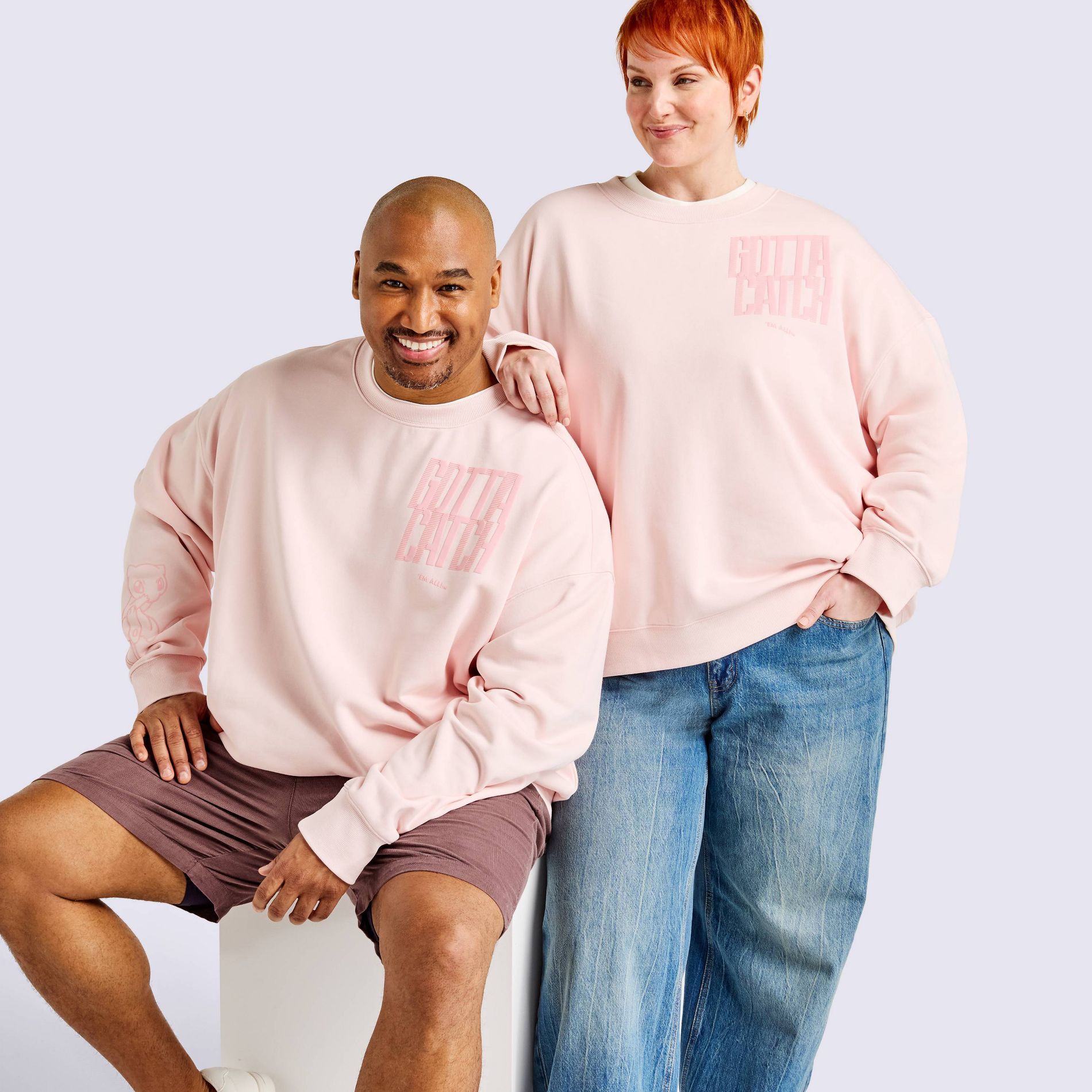 Adult Crewneck Sweatshirt Pink - Pokémon x Target 5X