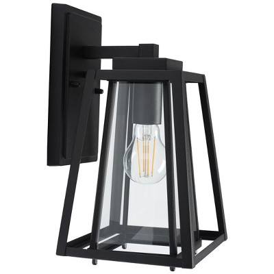Rydler Black Trapezoid Outdoor Wall Sconce Set of 2