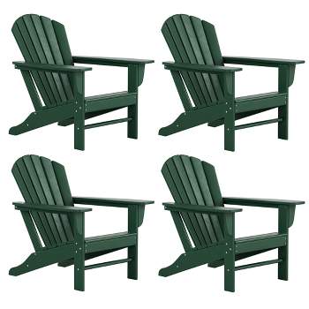 WestinTrends Dylan HDPE Outdoor Patio Adirondack Chair (Set of 4)