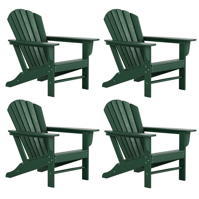 WestinTrends Dylan HDPE Outdoor Patio Adirondack Chair (Set of 4), 1 of 6