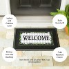 Evergreen Boxwood Framed Plaid Sassafras Switch Mat 10 x 22 Inch Interchangeable Door and Floormat for Homes Gardens and Yards - 4 of 4