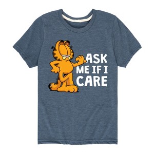 Boys' - Garfield - Ask Me If I Care Short Sleeve Graphic T-Shirt - 1 of 4