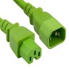 SANOXY 10ft 14 AWG 15A 250V Power Cord (IEC320 C14 to IEC320 C15), Green - 2 of 2