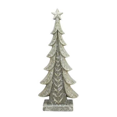 Raz Imports 17.5" White and Gray Tree Christmas Tabletop Decor