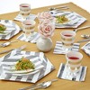 Silver Spoons Disposable Napkins for Events, Stripe Beverage Napkins, 36 PC	 - 2 of 2