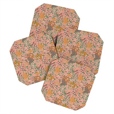 Holli Zollinger Bengal Maya Floral Set of 4 Coasters - Deny Designs