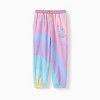 PATPAT Disney Stitch Kid Girl 2pcs Character Rainbow Striped Print Long-sleeve Hoodie And Pants Set - 3 of 4