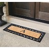 A1HC Rubber Coir Doormat For Outdoor Entrance, Anti-Shed Treated Front Door Mat 18x48, Monogrammed - 2 of 4