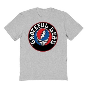 Grateful Dead Men's Gd Logo Color Short Sleeve Graphic Cotton T-Shirt - 1 of 3