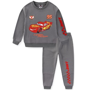 Disney Cars Lightning McQueen Boys Pullover Hoodie and Pants Set for Toddler and Big Kids - 1 of 4