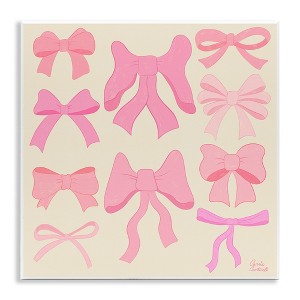 Stupell Industries Trendy Pink Bows Assortment Wall Plaque Art - 1 of 4