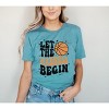 Simply Sage Market Women's Madness Begin Basketball Short Sleeve Graphic Tee - image 2 of 3