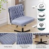 Armless Office Desk Chair No Wheels - 4 of 4