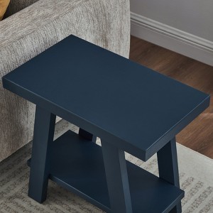 Roundhill Furniture Athens Contemporary Wood Shelf Side Table - 1 of 4