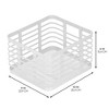 iDesign Metal Pantry Basket with Handles - Set of 2, Matte White - 3 of 4