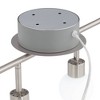 Pro Track Globe 4-Head LED Ceiling Track Light Fixture Kit Plug In Corded Adjustable Silver Nickel Finish Glass Modern Kitchen Bathroom 31 3/4" Wide - 3 of 4