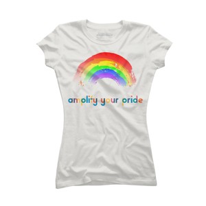Adult Design By Humans Amplify Your Pride Rainbow By RhintoPow T-Shirt - 1 of 2