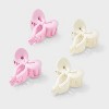 Large Bow and Small Hair Clips Set 5 pc - Wild Fable™ Burgundy - 3 of 4
