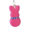 Kat + Annie 4.0 Inch Fuchsia Glittered Peep's Rabbit Ornament Bunny Spring Tree Ornaments - 4 of 4