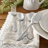 RiverRidge Rose Flatware 46pc Monogrammed Stainless Steel Silverware Set - image 2 of 4