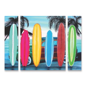 "Woody & Surfboards" Outdoor Canvas - 1 of 3