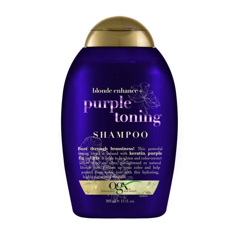 OGX Blonde Enhanced + Purple Toning Shampoo - 13 fl oz, 1 of 7