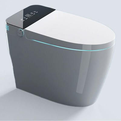 Smart Toilet Heated Bidet Seat With Hd Liquid Crystal Display Auto Open/Close Warm Water Auto Flush Electric Tankless Toilets