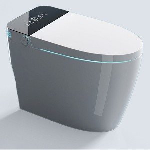 Smart Toilet Heated Bidet Seat With Hd Liquid Crystal Display Auto Open/Close Warm Water Auto Flush Electric Tankless Toilets - 1 of 4