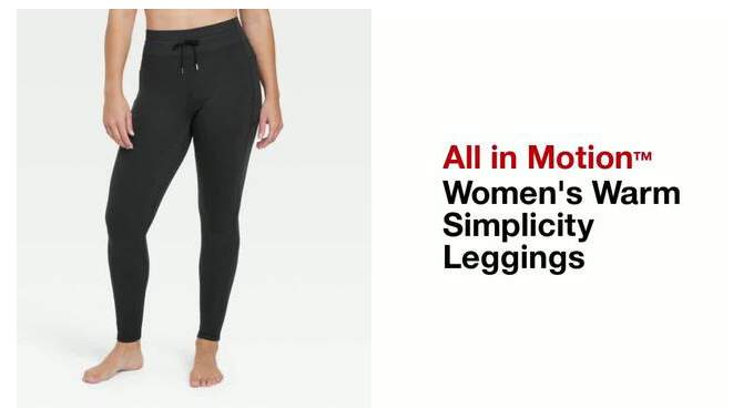 Women's Warm Simplicity Leggings - All In Motion™, 2 of 7, play video