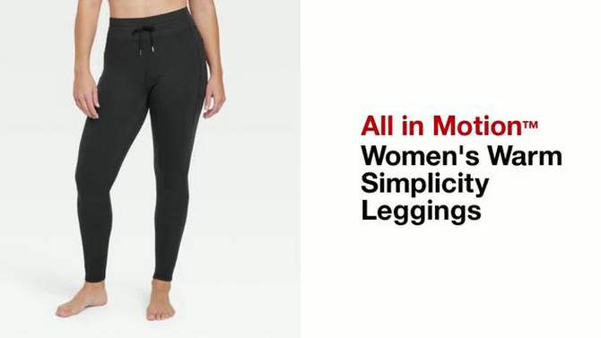 Women's Warm Simplicity Leggings - All In Motion™, 2 of 7, play video
