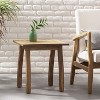 Vynxaria Series 19 in. Natural Stained Rectangular Acacia Wood End Table with Weather-Resistant Design - 2 of 4
