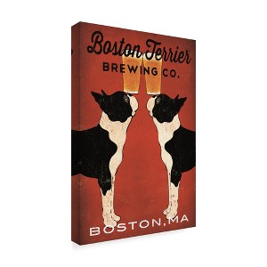 Trademark Fine Art -Ryan Fowler 'Boston Terrier Brewing Co Boston' Canvas Art - 1 of 3
