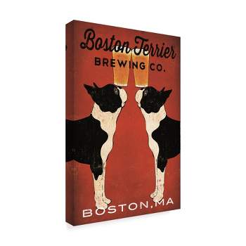 Trademark Fine Art -Ryan Fowler 'Boston Terrier Brewing Co Boston' Canvas Art