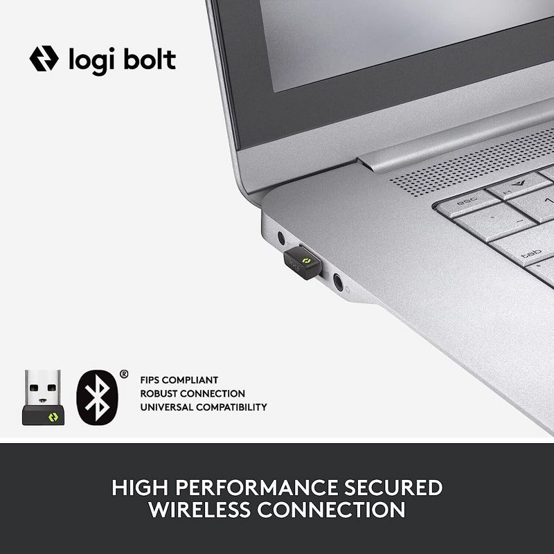 Logitech Ergo M575 Wireless Trackball Mouse for Business - Ergonomic Design Off-White, 2 of 7