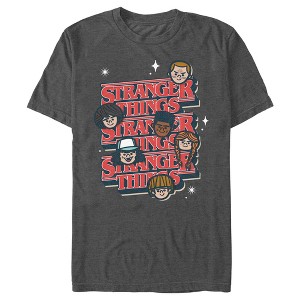Men's Stranger Things Cute Kawaii Cartoon Friends T-Shirt - 1 of 4