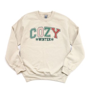 Simply Sage Market Women's Graphic Sweatshirt Cozy Winter Varsity - 1 of 3