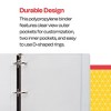 School Smart D Ring View Binder, Polypropylene, 3 Inches, White - 2 of 4