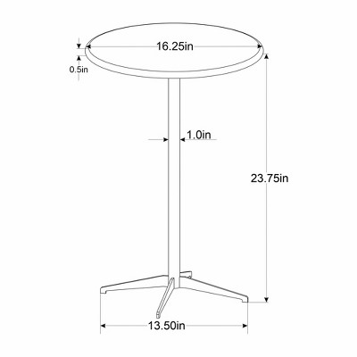 Marble Top Accent Side Table Brass/White - Hearth &#38; Hand&#8482; with Magnolia_5