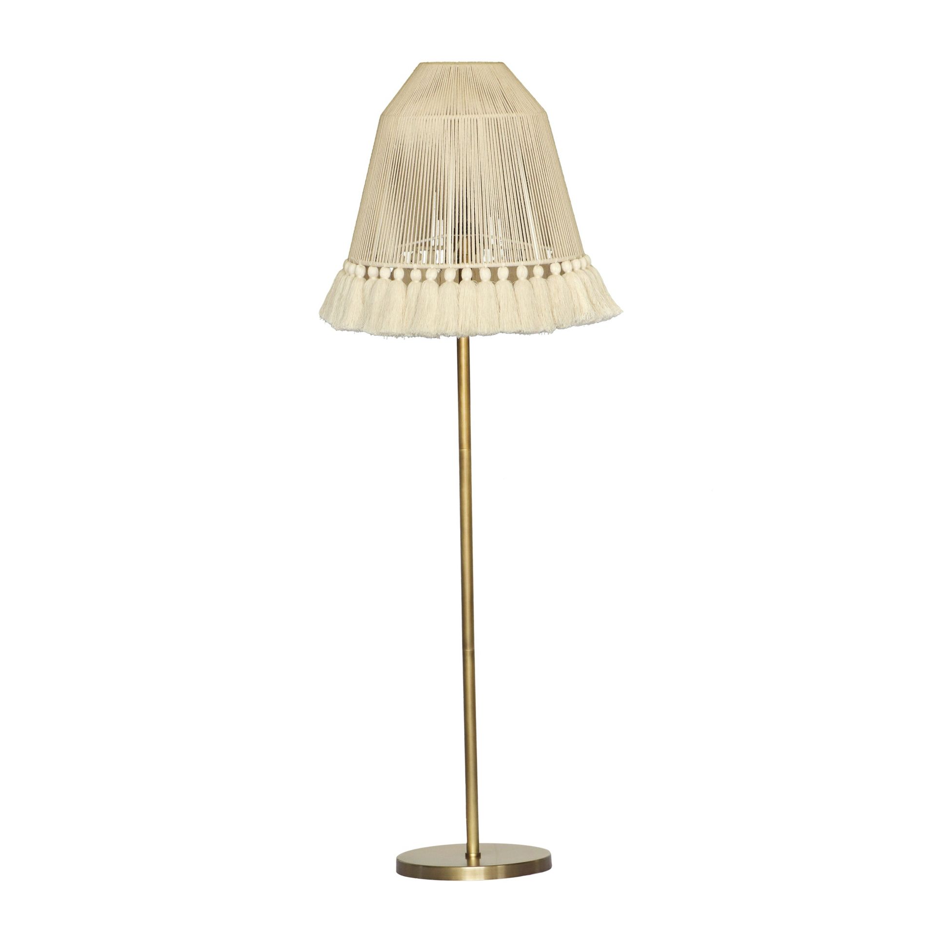 TOV Furniture June White Floor Lamp Off-White 20"W x 20"D x 64"H