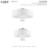 Livex Lighting Gilmore 4 - Light Semi-Flush Mount in  Brushed Nickel/Shiny White - 3 of 4