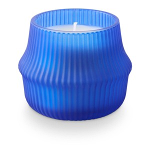 3.9oz Ribbed Basket Glass Scented Citronella Candle Blue - Bullseye's Playground™ - 1 of 3