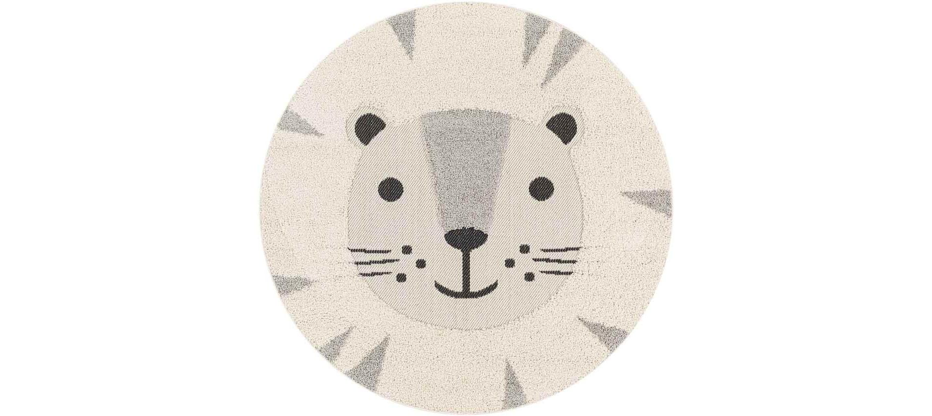 Livabliss Kayra 7'10" Round Round Woven Indoor and Outdoor Area Rugs Beige