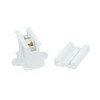 Novelty Lights White Snap-On Vampire Plug SPT-2 for C9/C7 Socket or Zip Cord Wire - 3 of 4