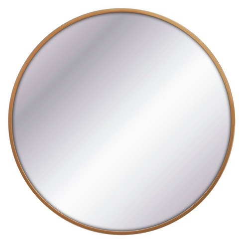 round gold mirror 80cm