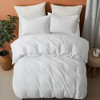 Peace Nest Classic Linen Cotton Bedding Set, Woven 55% Linen 45% Cotton Duvet Cover and Pillow Shams, Soft & Breathable - 2 of 4