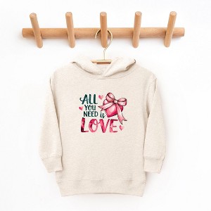 The Juniper Shop All You Need Is Love Coquette Toddler Graphic Hoodie - 1 of 3