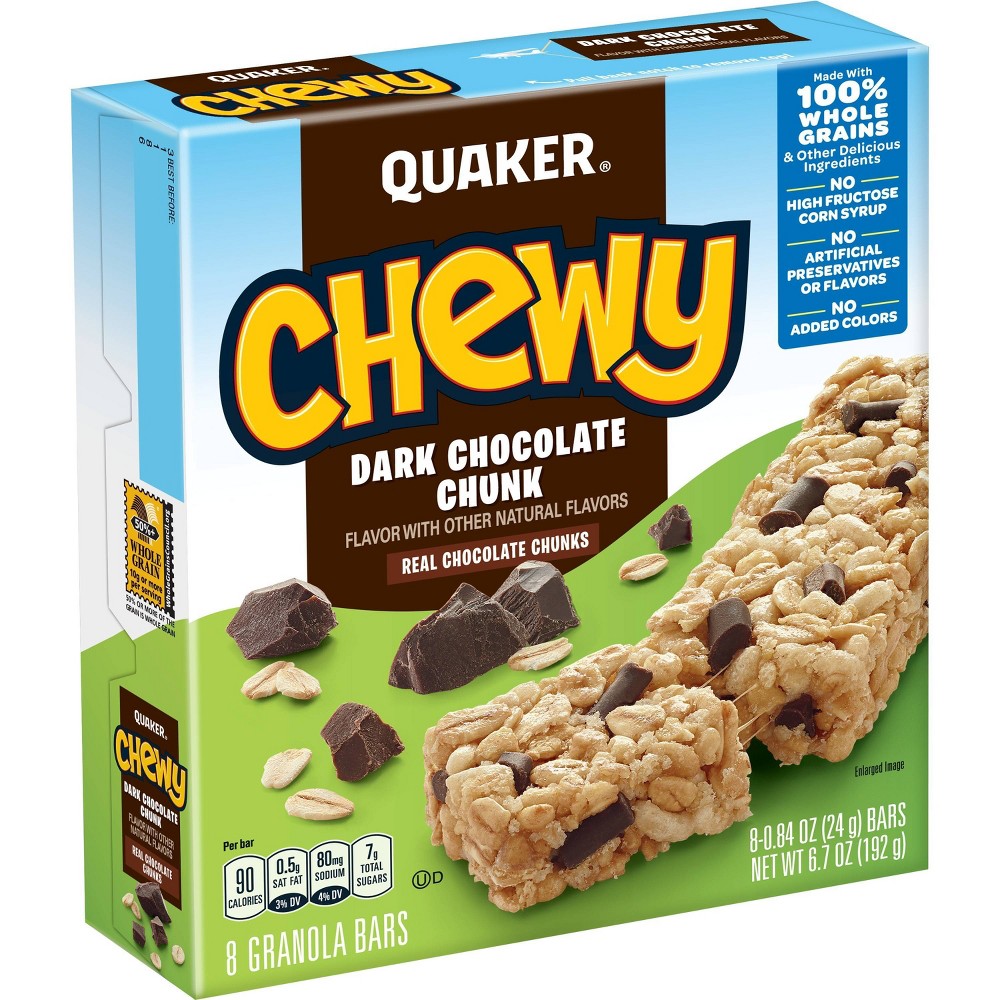 UPC 030000311868 product image for Quaker Chewy Chocolate Chunk Bars - 6.7oz/8ct | upcitemdb.com