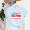 Simply Sage Market Watercolor Flag Coquette Garment Dyed Tee - 3 of 4
