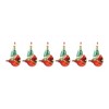 Glass Gnome and Cardinal Bird Ornament (Set of 6) - 3 of 3